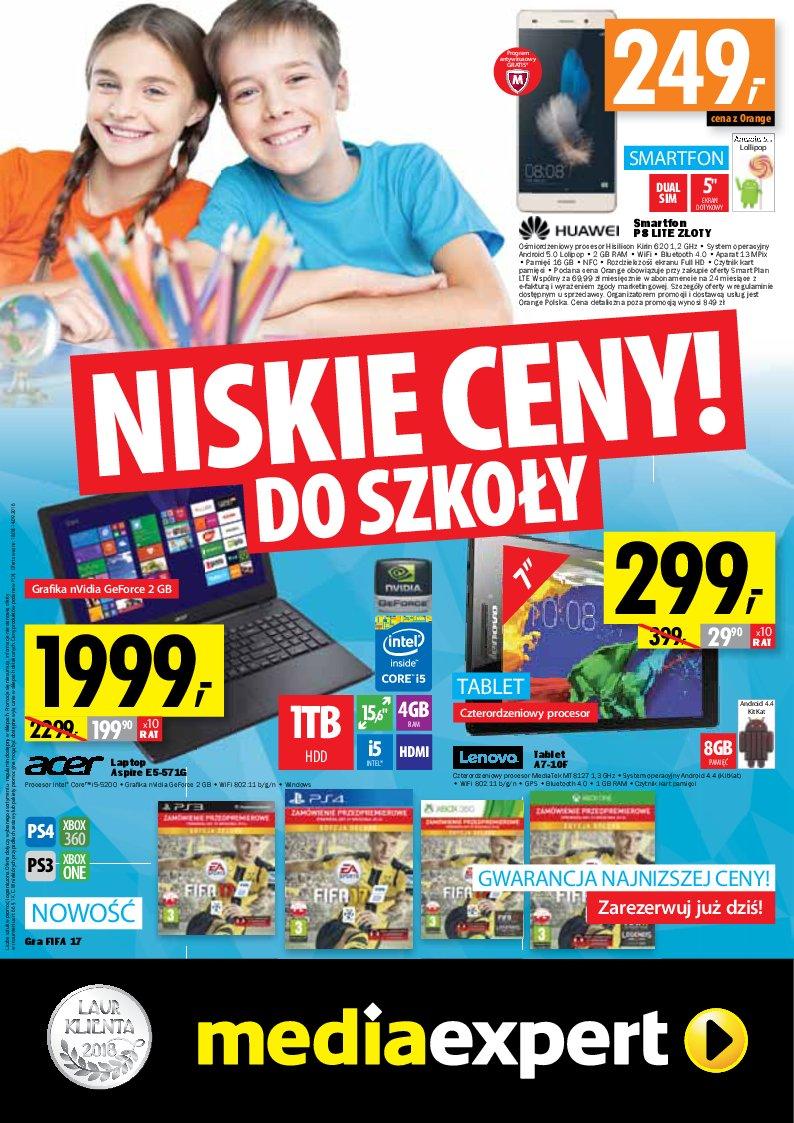 Gazetka promocyjna Media Expert str. 1